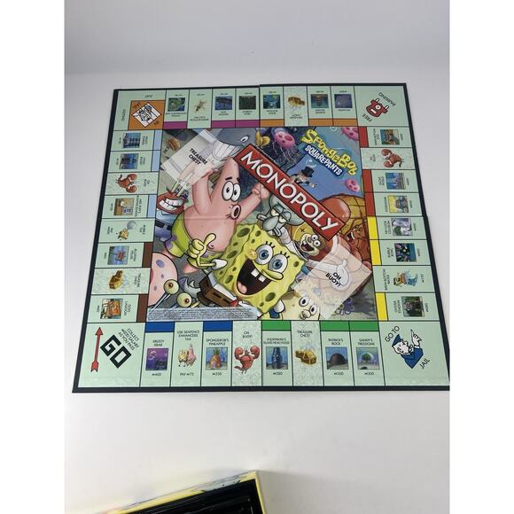 2005 Monopoly Spongebob SquarePants Edition Hasbro Nickelodeon Game Complete - Picture 9 of 9